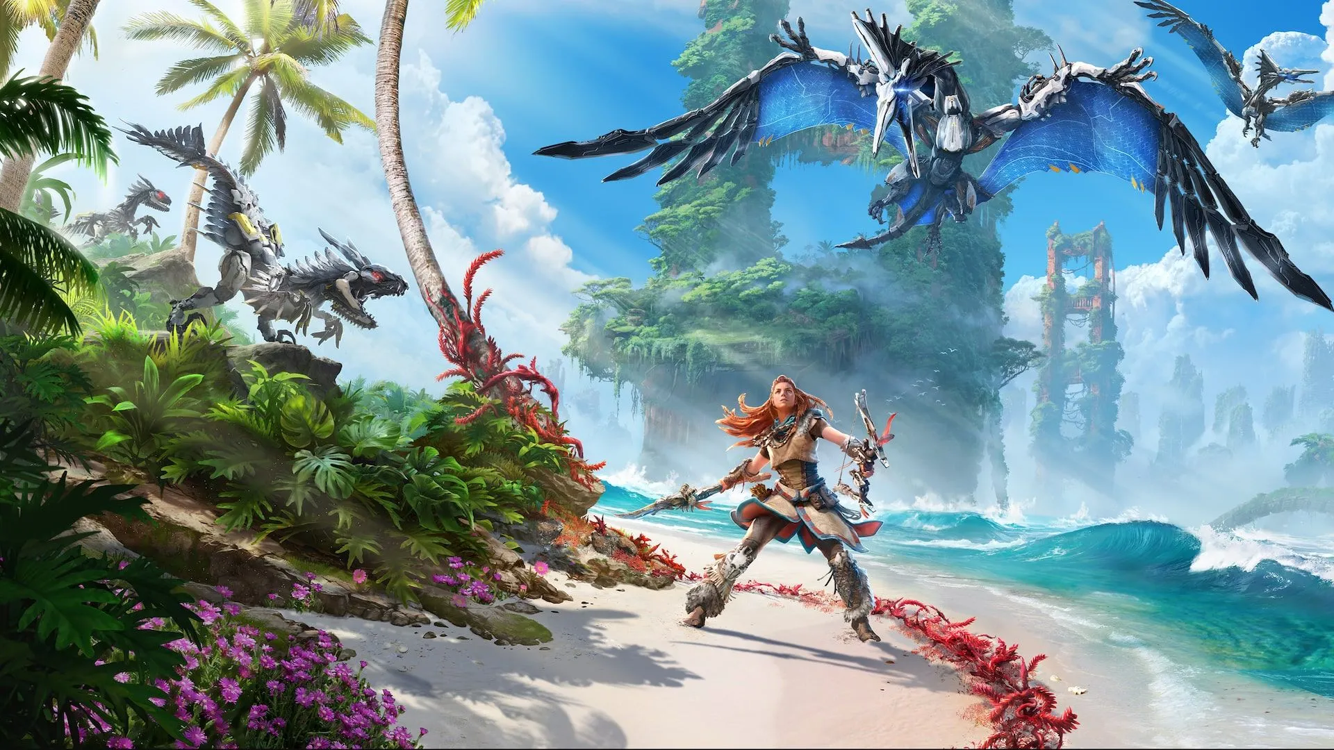 Aloy trong Horizon Forbidden West, minh họa cho việc game đa nền tảng (cross-gen) làm loãng trải nghiệm 'next-gen' của PS5 và Xbox Series X.