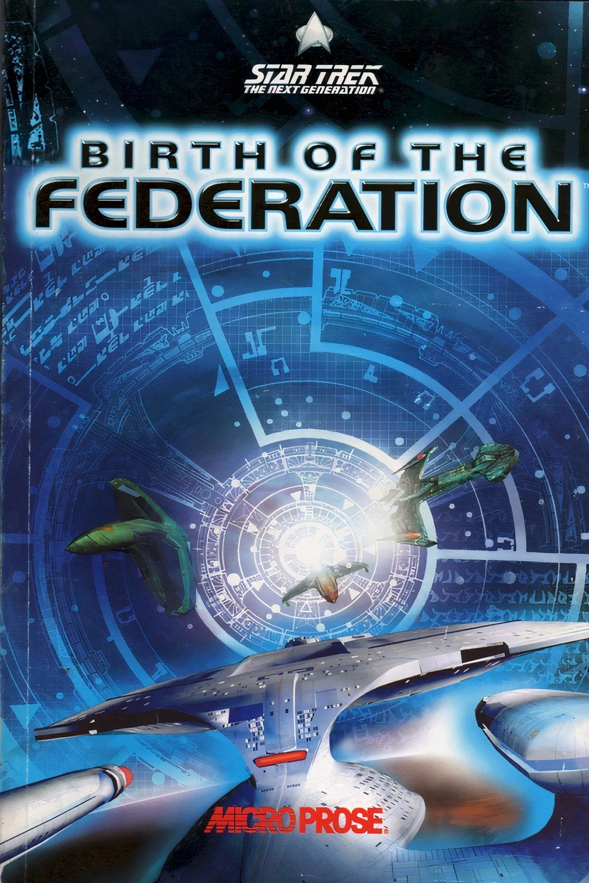 Bản đồ thiên hà hiển thị các khu vực kiểm soát của các đế chế khác nhau trong game Star Trek: Birth of the Federation