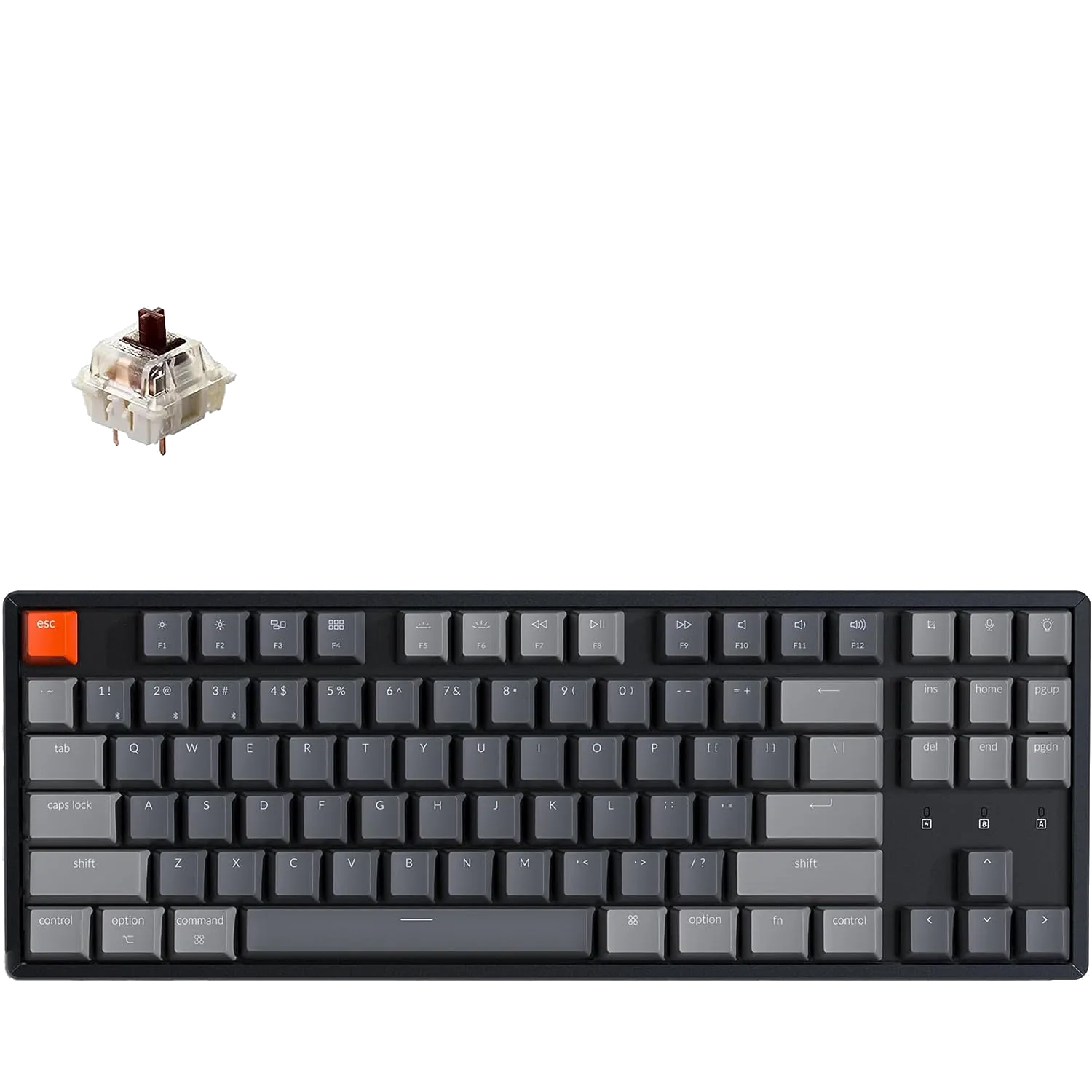 Bàn phím cơ Keychron K8 Tenkeyless Wireless, mẫu bàn phím cơ phổ biến với khả năng tùy biến và kết nối không dây