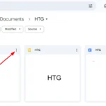 Biểu tượng ba chấm (menu tùy chọn) của tệp tin trong giao diện Google Drive