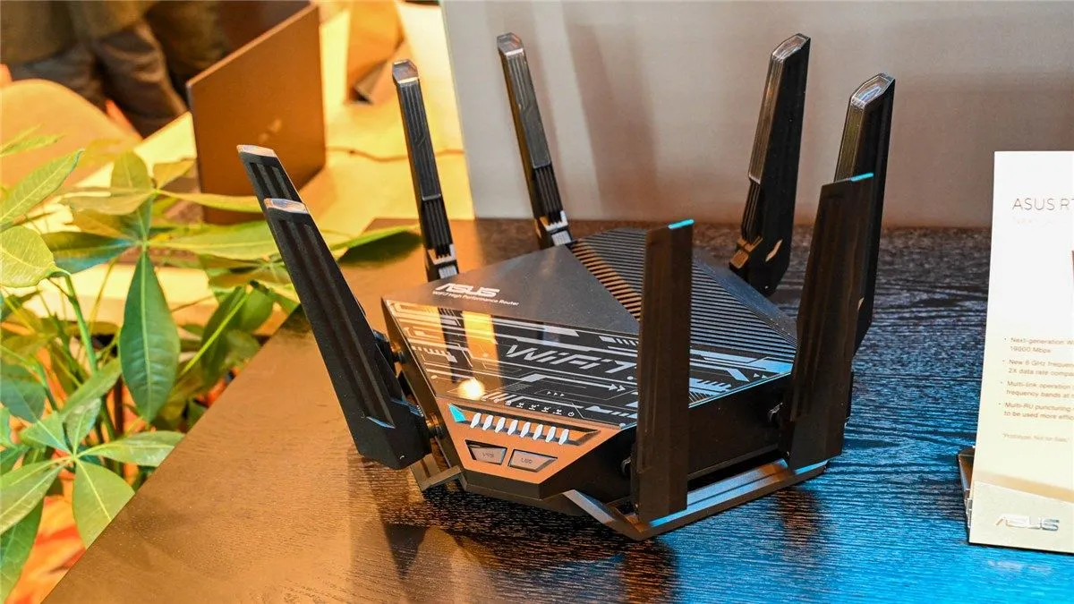 Biểu tượng minh họa cho công nghệ Wi-Fi tiên tiến, bao gồm Wi-Fi 6E