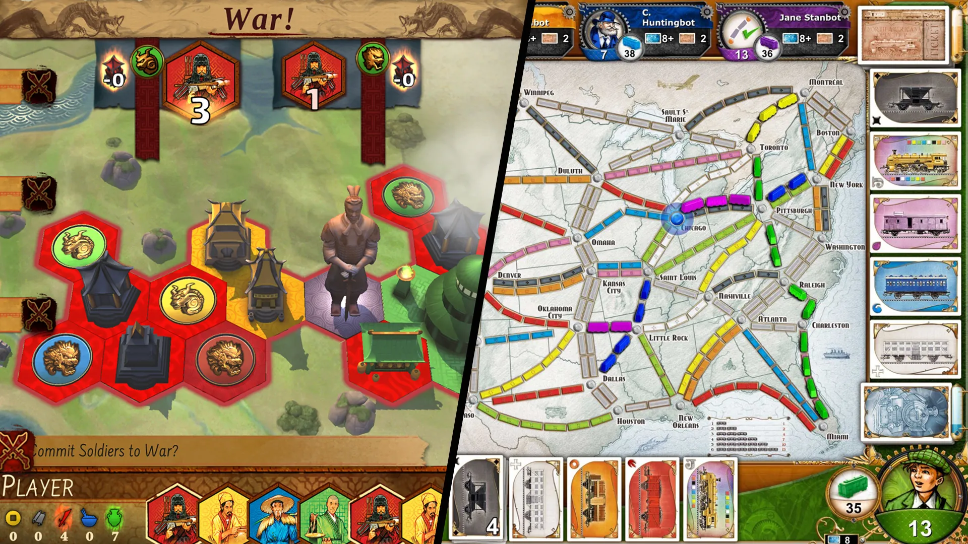 Các trò chơi board game kỹ thuật số được tối ưu hóa cho màn hình lớn của tablet, mang lại trải nghiệm chơi nhóm tuyệt vời.
