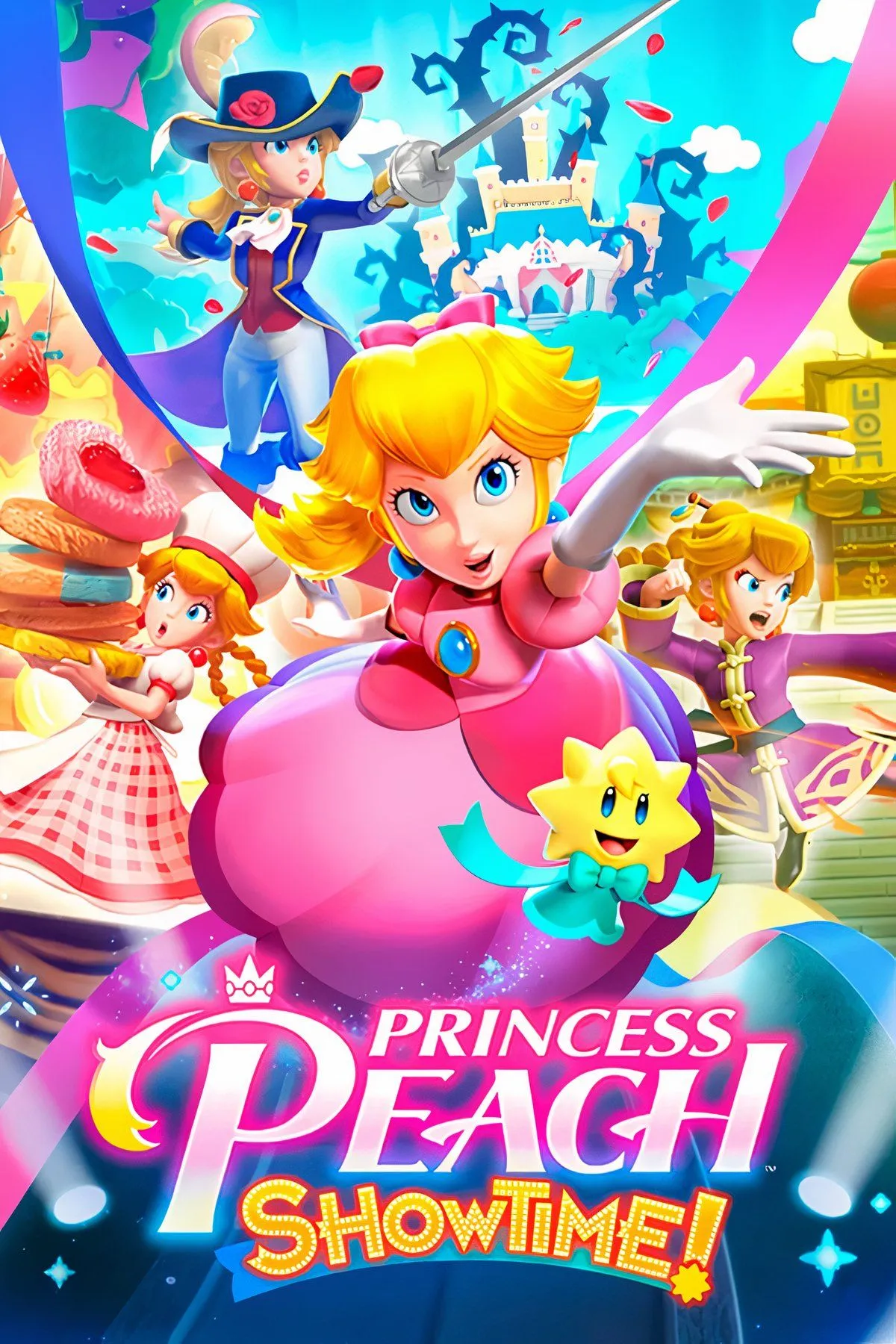 Công chúa Peach trong trang phục thám tử đặc biệt trong demo Princess Peach Showtime trên Nintendo Switch