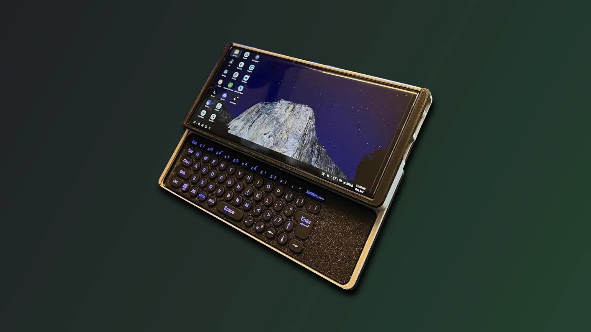 Điện thoại Samsung Galaxy Note 10+ với vỏ bàn phím trượt in 3D
