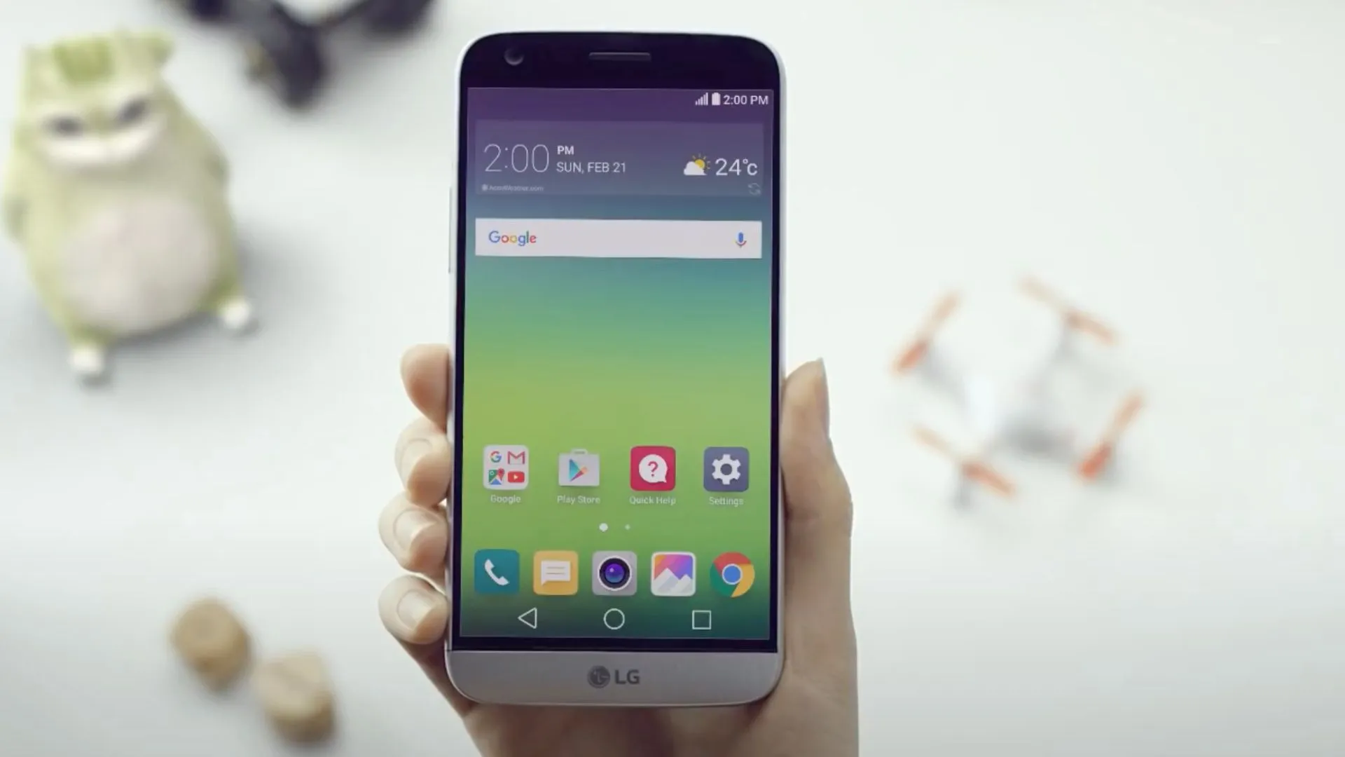 Điện thoại thông minh LG G5 màu đen, đại diện cho các mẫu LG smartphone sắp ngừng nhận cập nhật phần mềm.