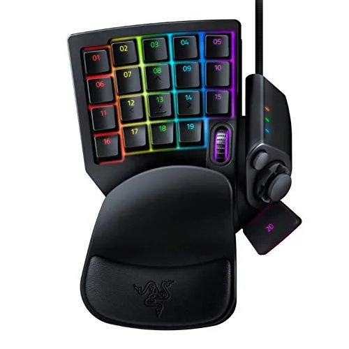 Gamepad Razer Tartarus V2, một thiết bị hỗ trợ chơi game với các phím lập trình và bệ đỡ cổ tay