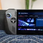 Giao diện bàn phím ảo Gamepad trên ASUS ROG Ally X với Windows 11