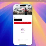 Giao diện ứng dụng ngân hàng HSBC chạy trên iPhone Mirroring, hiển thị trên màn hình Mac, cho phép xác thực thanh toán trực tiếp.
