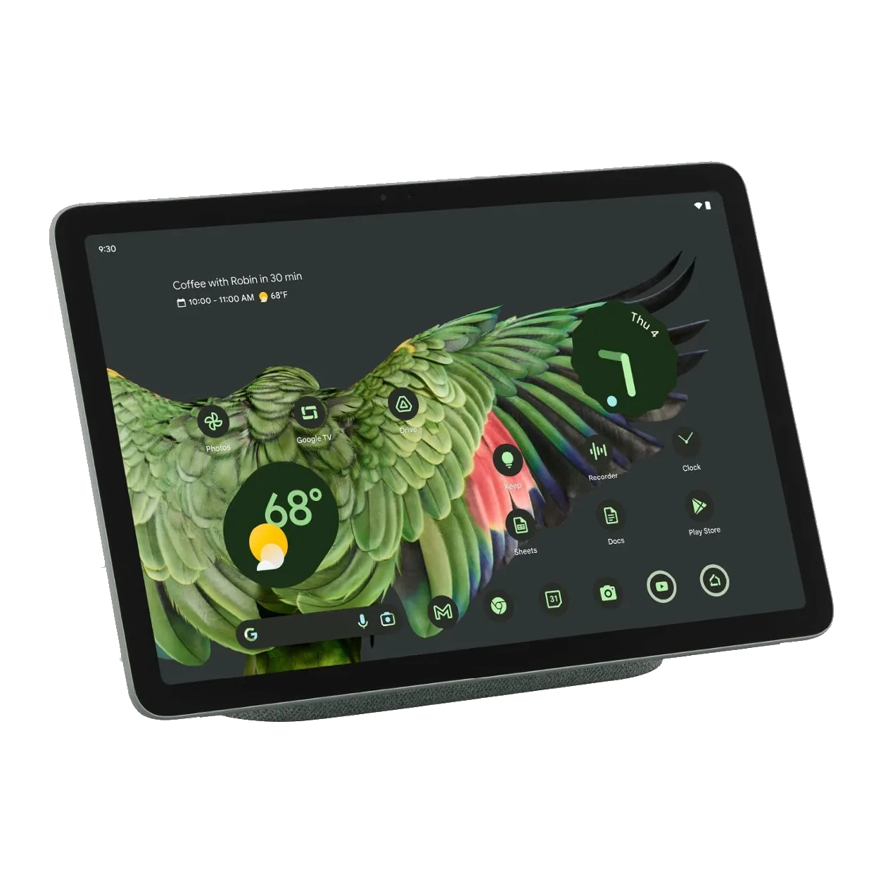 Google Pixel Tablet với màn hình hiển thị sống động, thiết kế tối giản