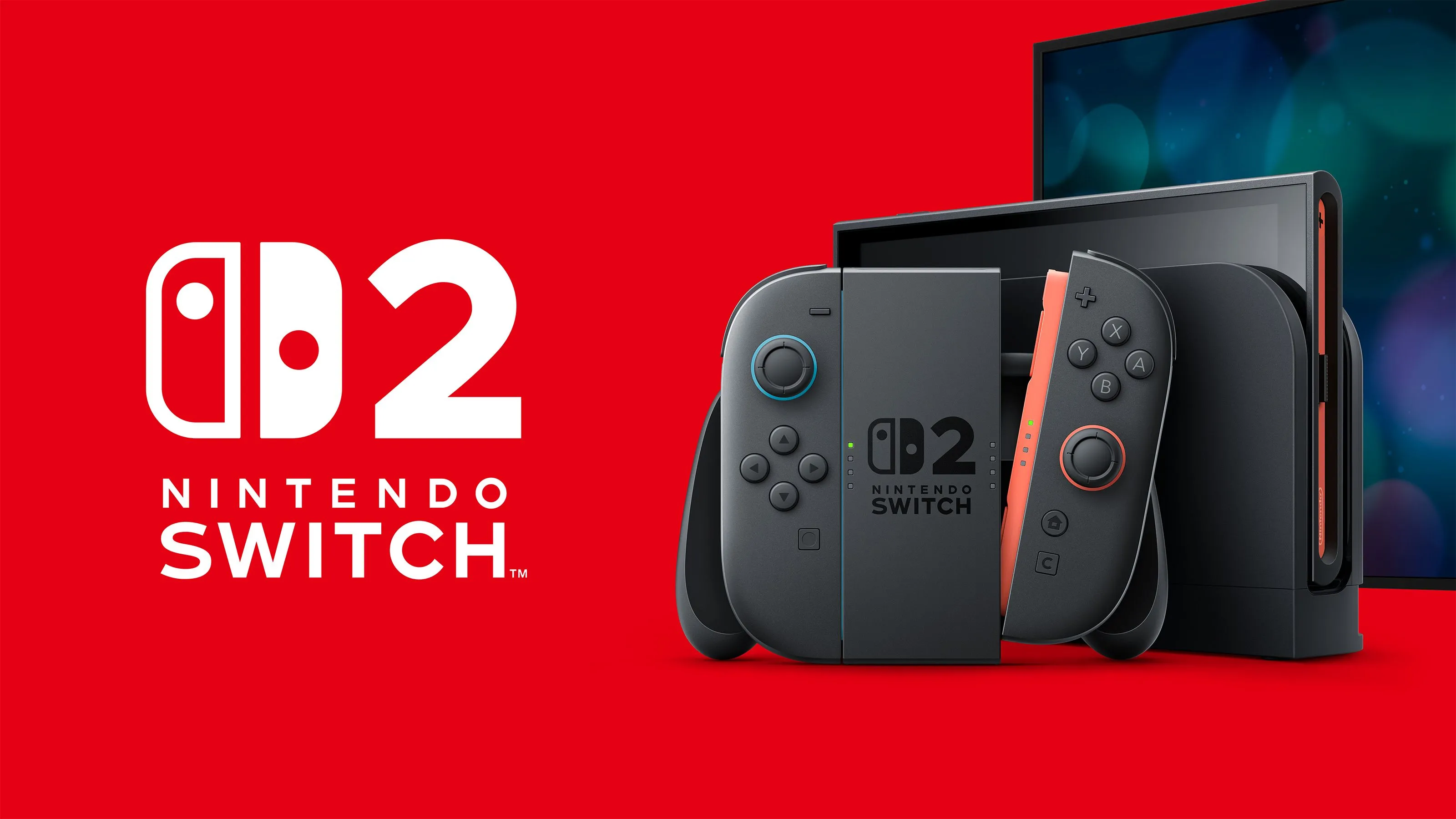 Hình ảnh cận cảnh máy chơi game Nintendo Switch 2 màu đen.