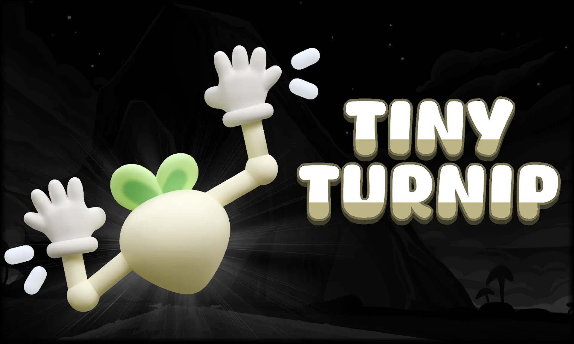 Hình ảnh nhân vật củ cải trong game Tiny Turnip của Playdate Season 2, minh họa khả năng di chuyển