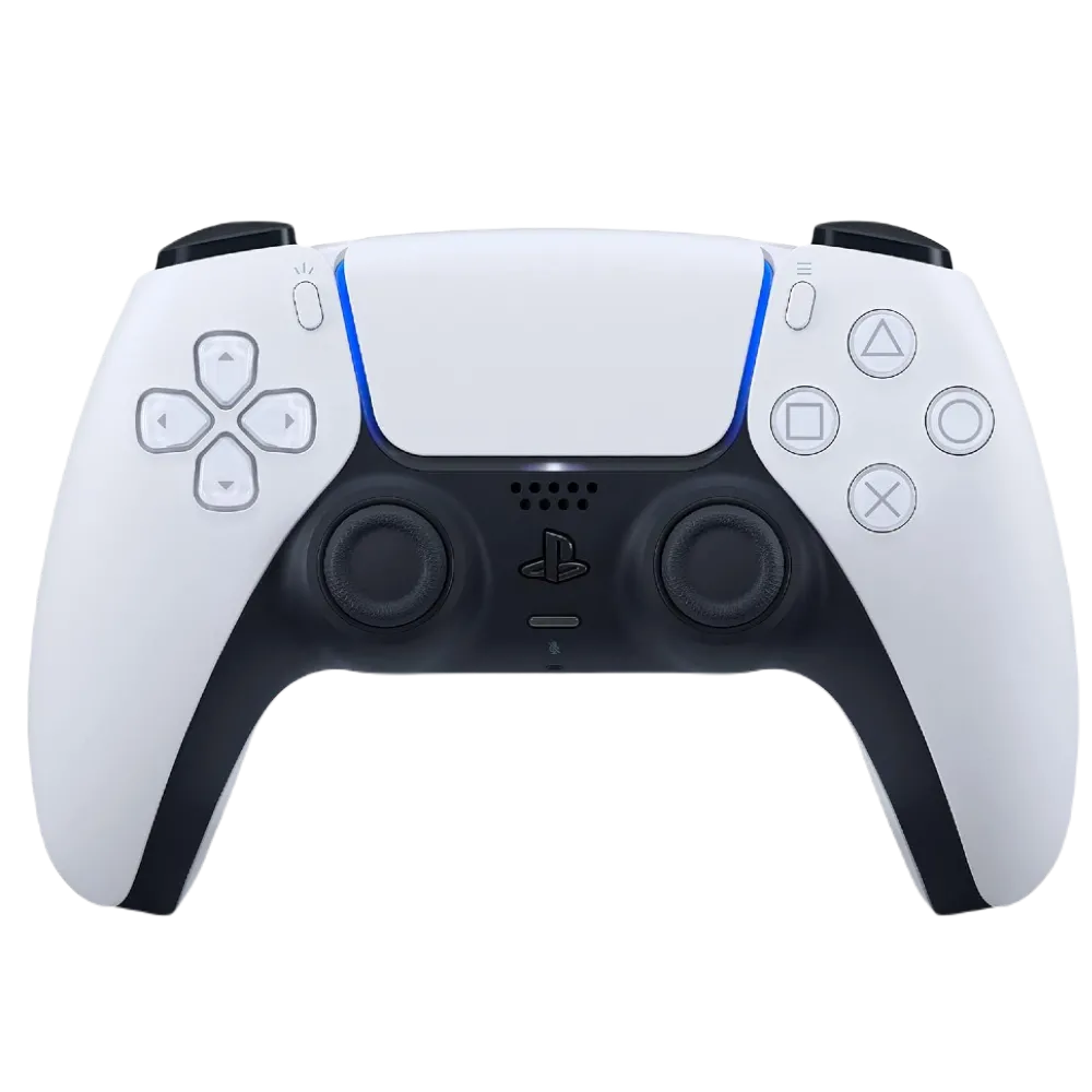 Hình ảnh tay cầm DualSense PS5, biểu tượng của trải nghiệm chơi game thế hệ mới.