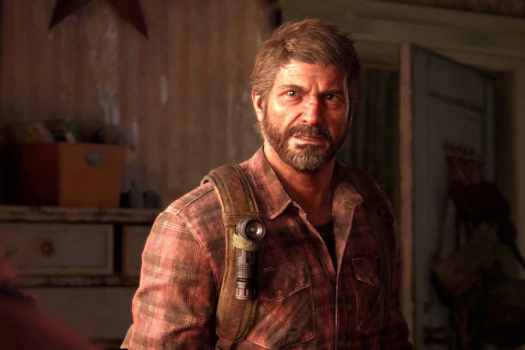 Joel trong The Last of Us Part I Remake, đại diện cho xu hướng phát hành lại (remaster và remake) phổ biến trong thế hệ console hiện tại.