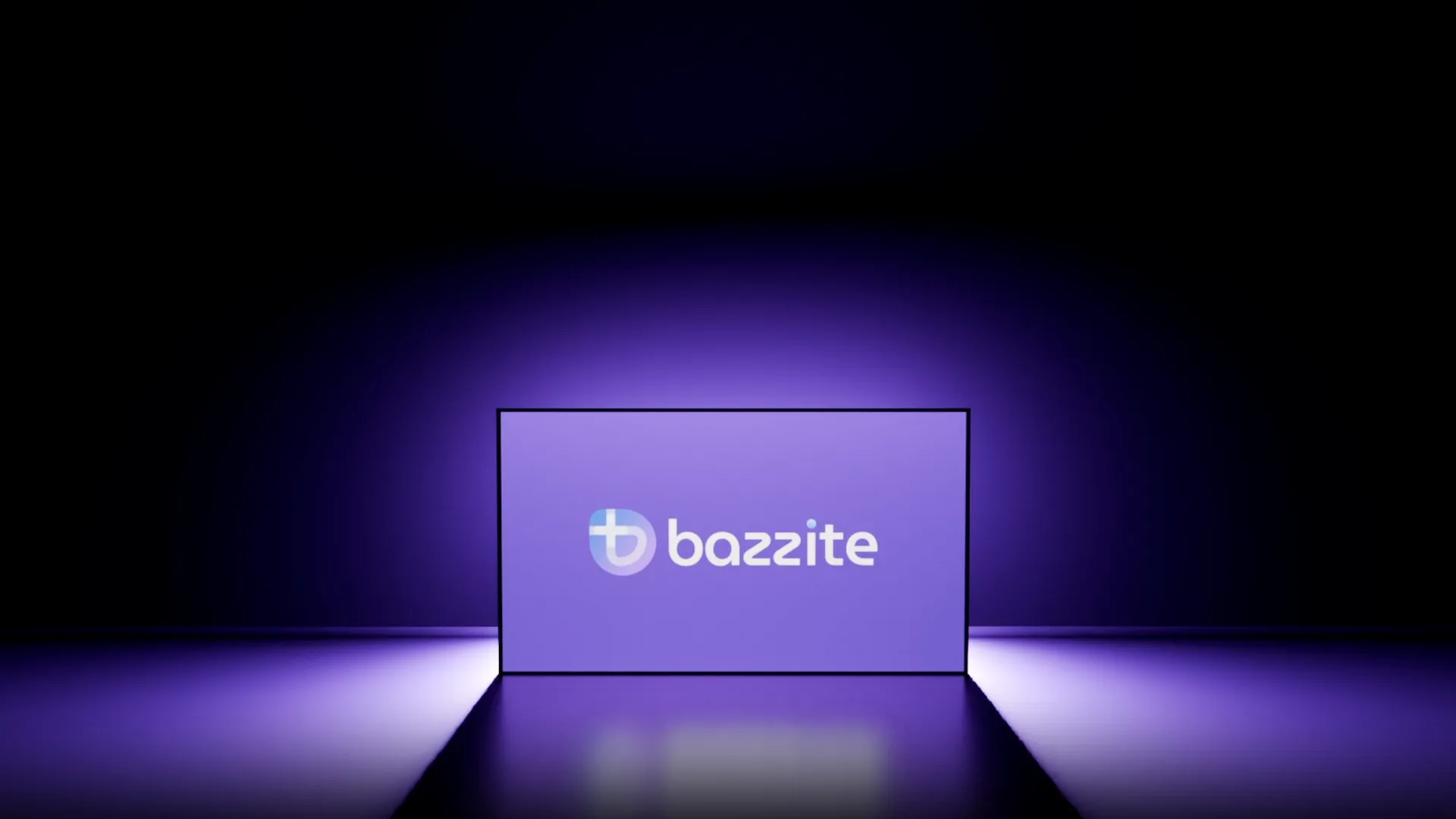 Logo Bazzite OS hiển thị trên màn hình máy tính, đại diện cho bản phân phối Linux chuyên chơi game