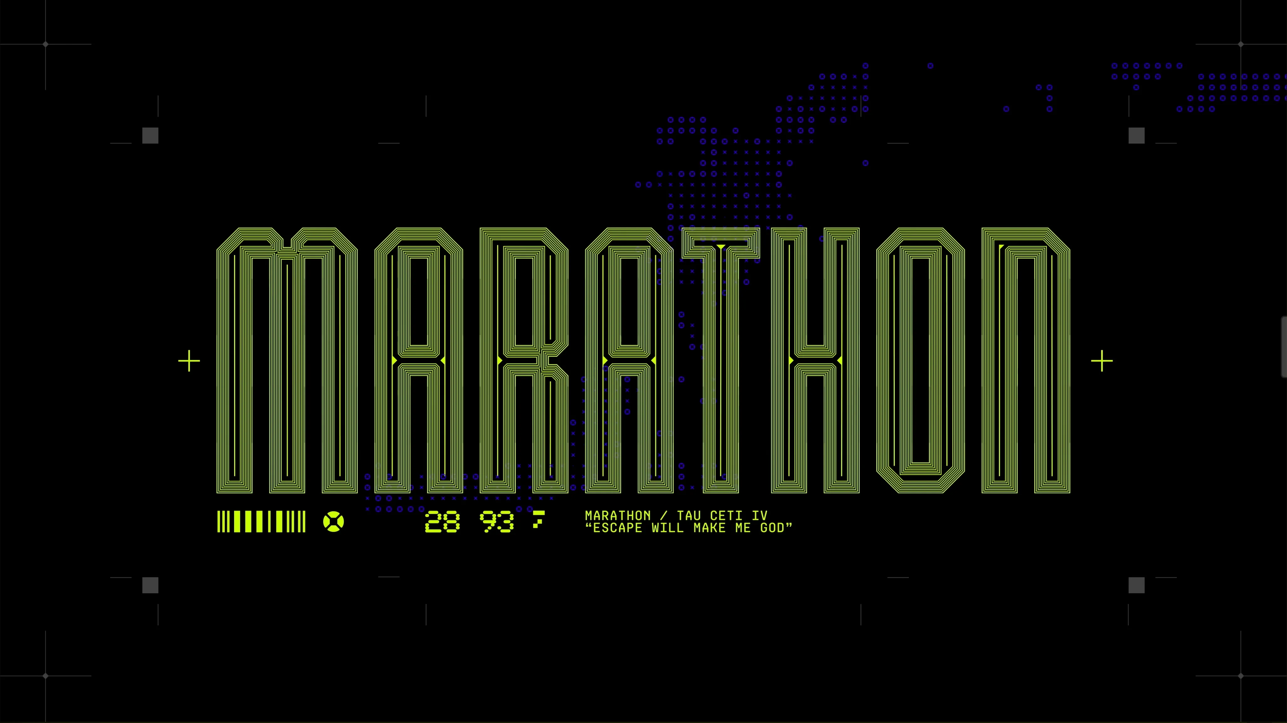 Logo chính thức của game Marathon, biểu tượng cho sự trở lại của thương hiệu FPS kinh điển từ Bungie