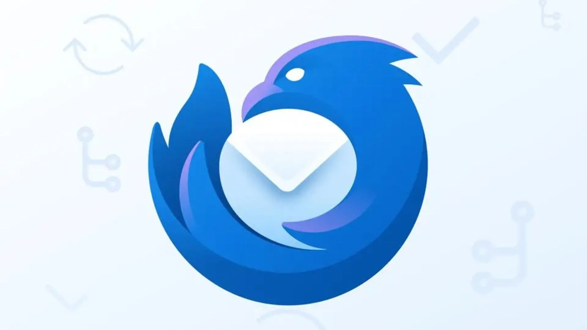 Logo Mozilla Thunderbird trên nền trắng