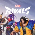 Logo và dàn nhân vật chính của game bắn súng anh hùng Marvel Rivals.