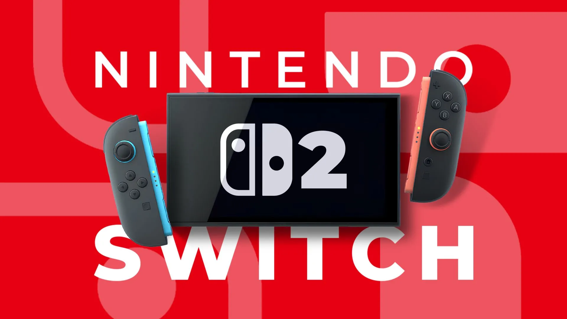 Máy chơi game Nintendo Switch 2 hiển thị logo trên màn hình.