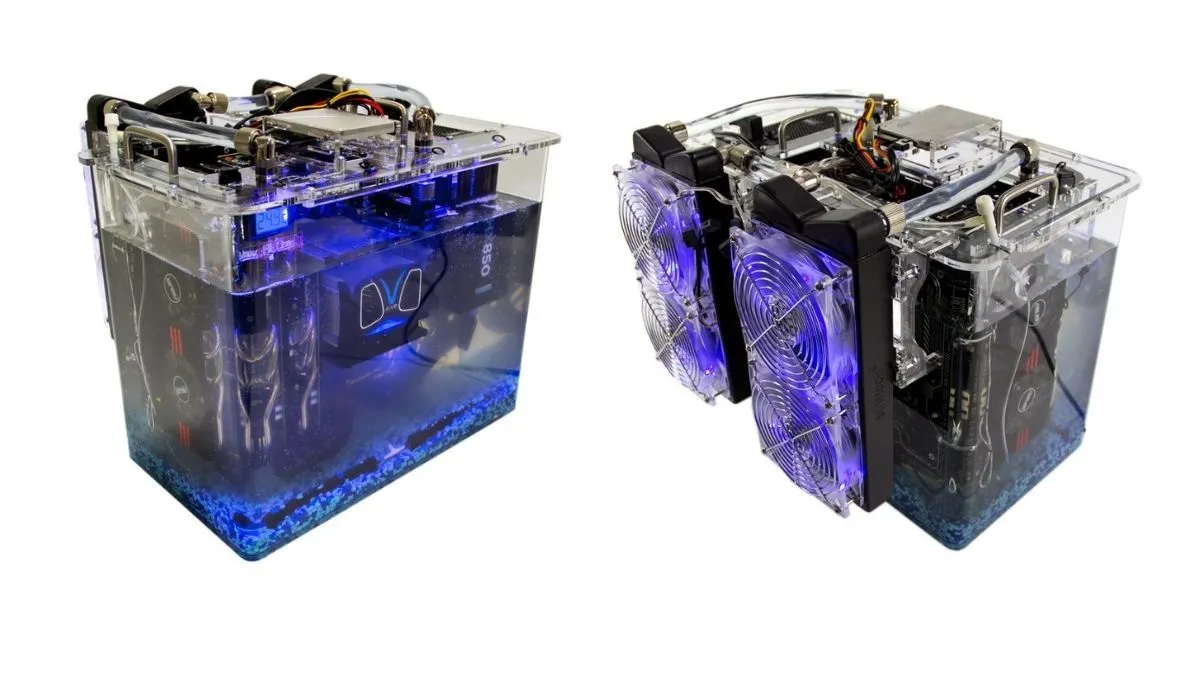 Máy tính PC tản nhiệt bằng dầu khoáng từ Puget Systems, một ví dụ về thiết kế PC độc đáo