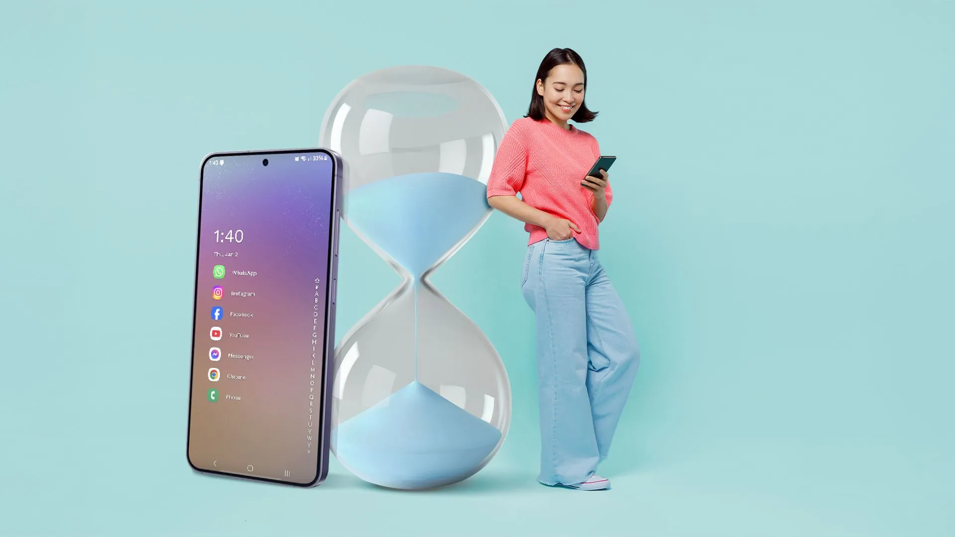 Người dùng trải nghiệm Niagara Launcher tối ưu hóa việc sử dụng điện thoại.