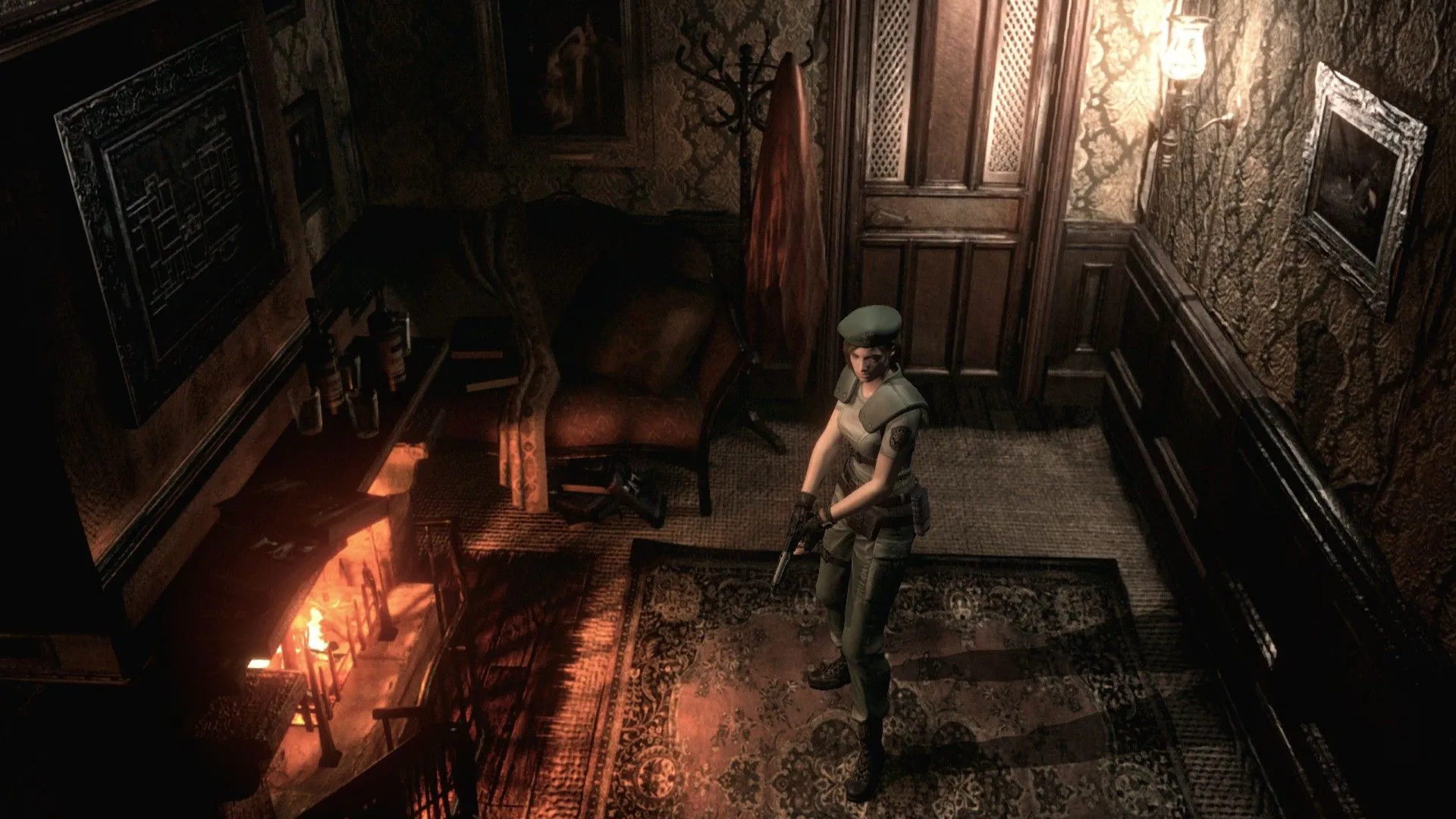 Nữ nhân vật Jill Valentine trong phiên bản Resident Evil remake (2002) với đồ họa được cải tiến.