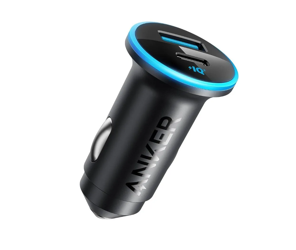Sạc ô tô Anker 323 USB-C kép với hai cổng sạc USB-C và USB-A