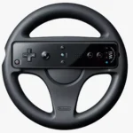 Tay lái chơi game Mario Kart Wii kèm tay cầm Wiimote màu đen