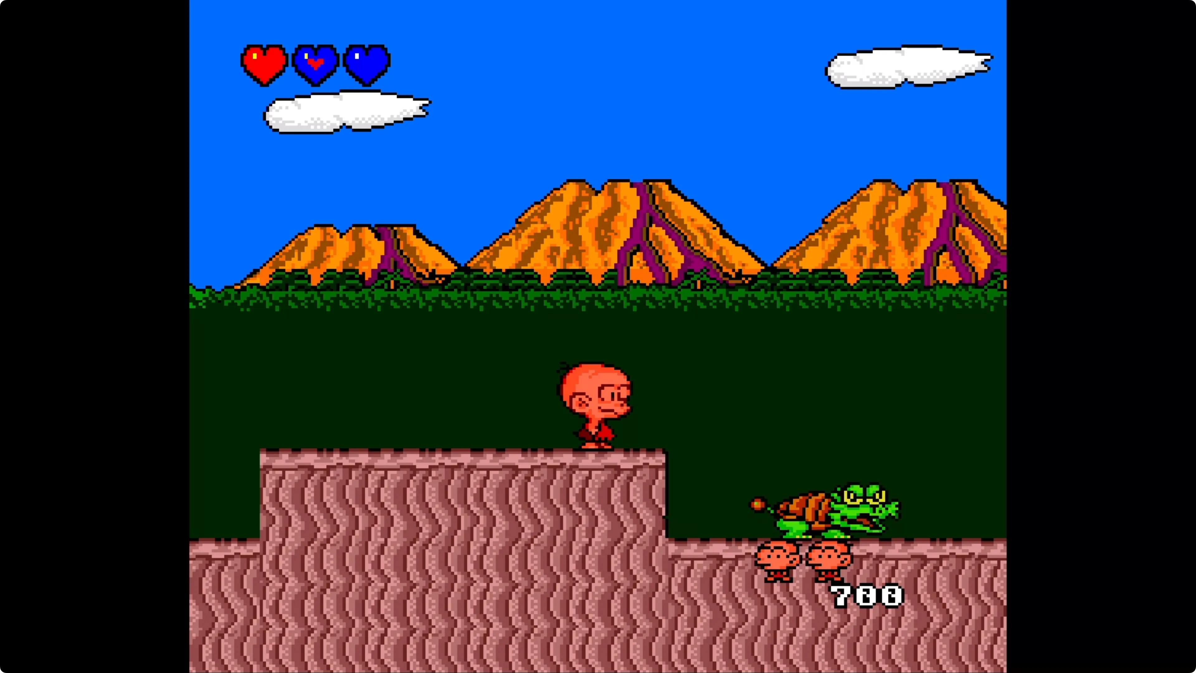 Trò chơi Bonk's Adventure trên TurboGrafx16 đang chạy trên Apple TV, dù chơi được nhưng âm thanh bị biến dạng