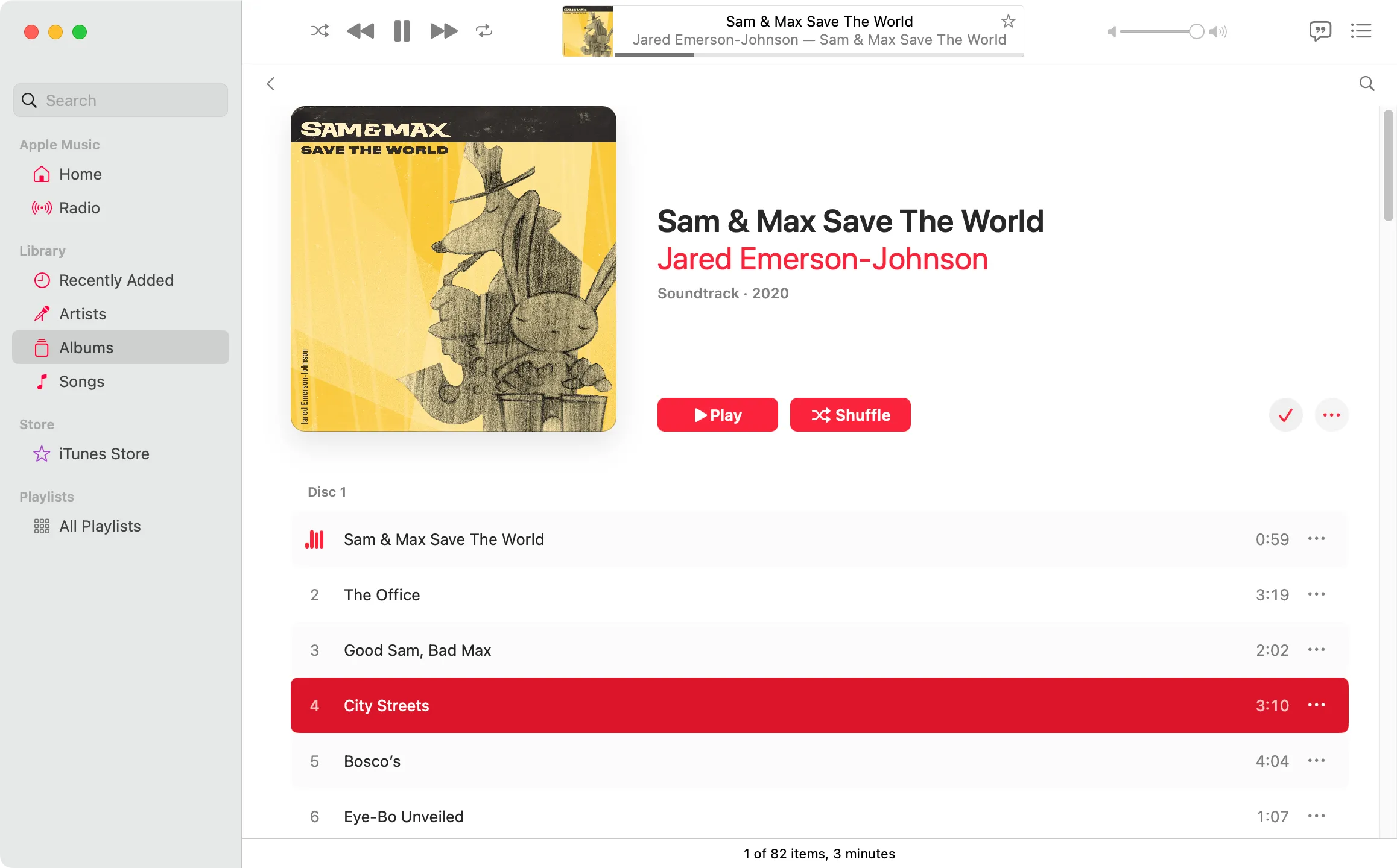 Album nhạc Sam &amp; Max Save The World trong Apple Music