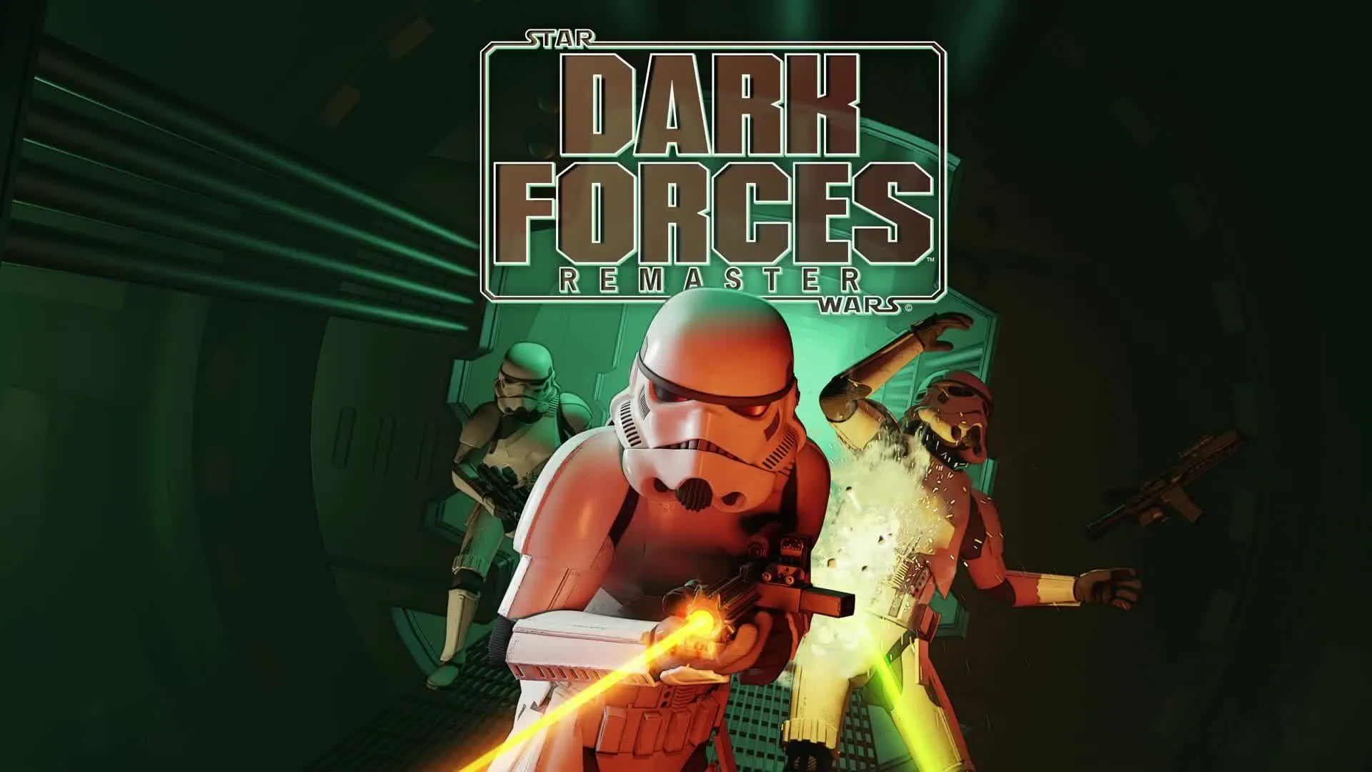 Ảnh bìa của game bắn súng góc nhìn thứ nhất Star Wars: Dark Forces, với nhân vật chính Kyle Katarn.