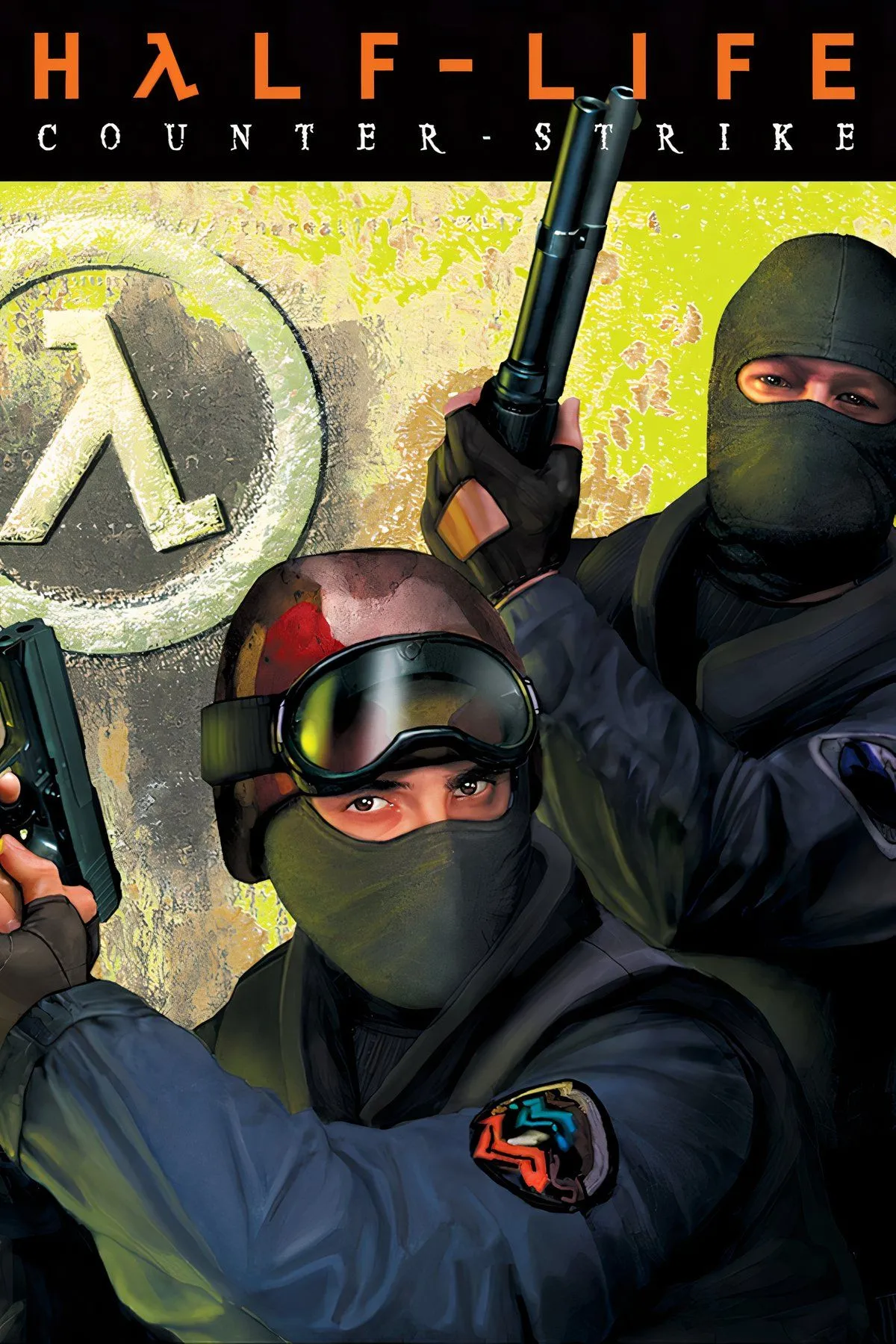Ảnh bìa game Counter-Strike 1.6, thể hiện phong cách bắn súng kinh điển của tựa game FPS huyền thoại