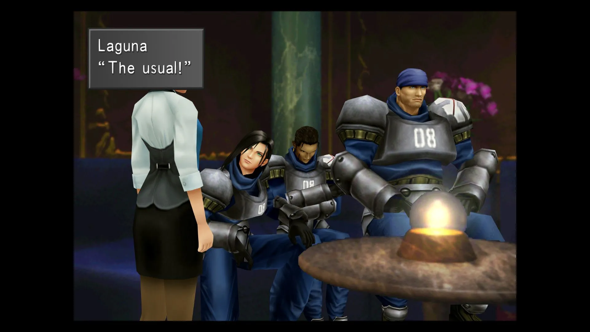 Ảnh chụp màn hình Final Fantasy VIII Remastered với sự không đồng nhất về đồ họa
