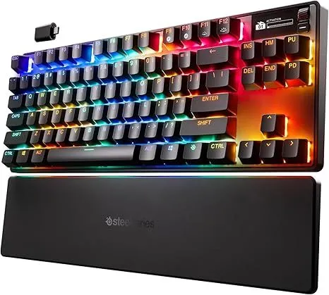 Bàn phím chơi game SteelSeries Apex Pro TKL Wireless Gen 3 với các switch Hall Effect
