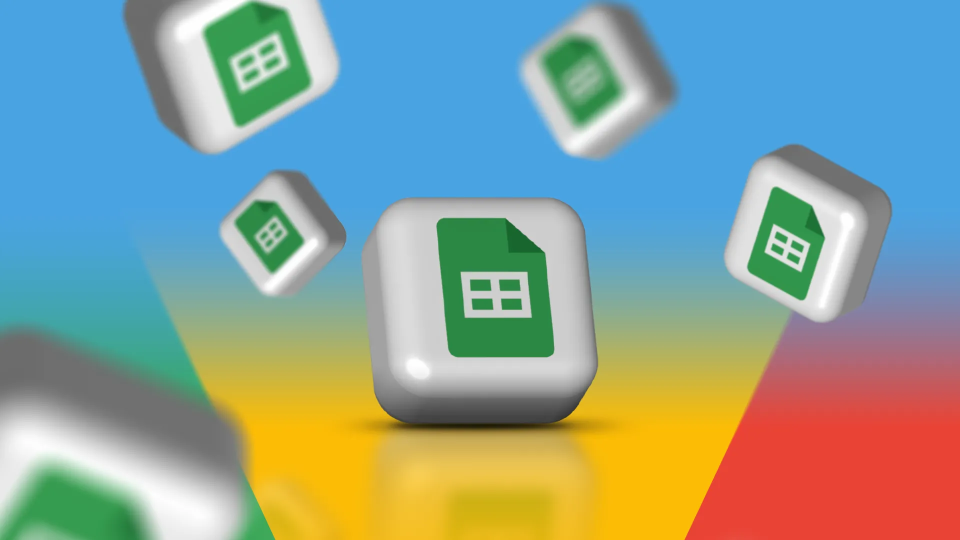Biểu tượng Google Sheets trên nền màu gradient, minh họa khả năng quản lý bảng tính