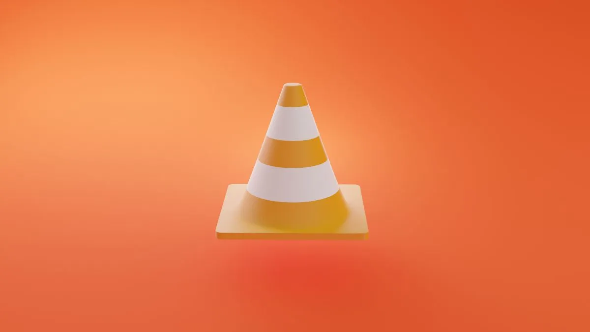 Biểu tượng hình nón giao thông quen thuộc của VLC Media Player.