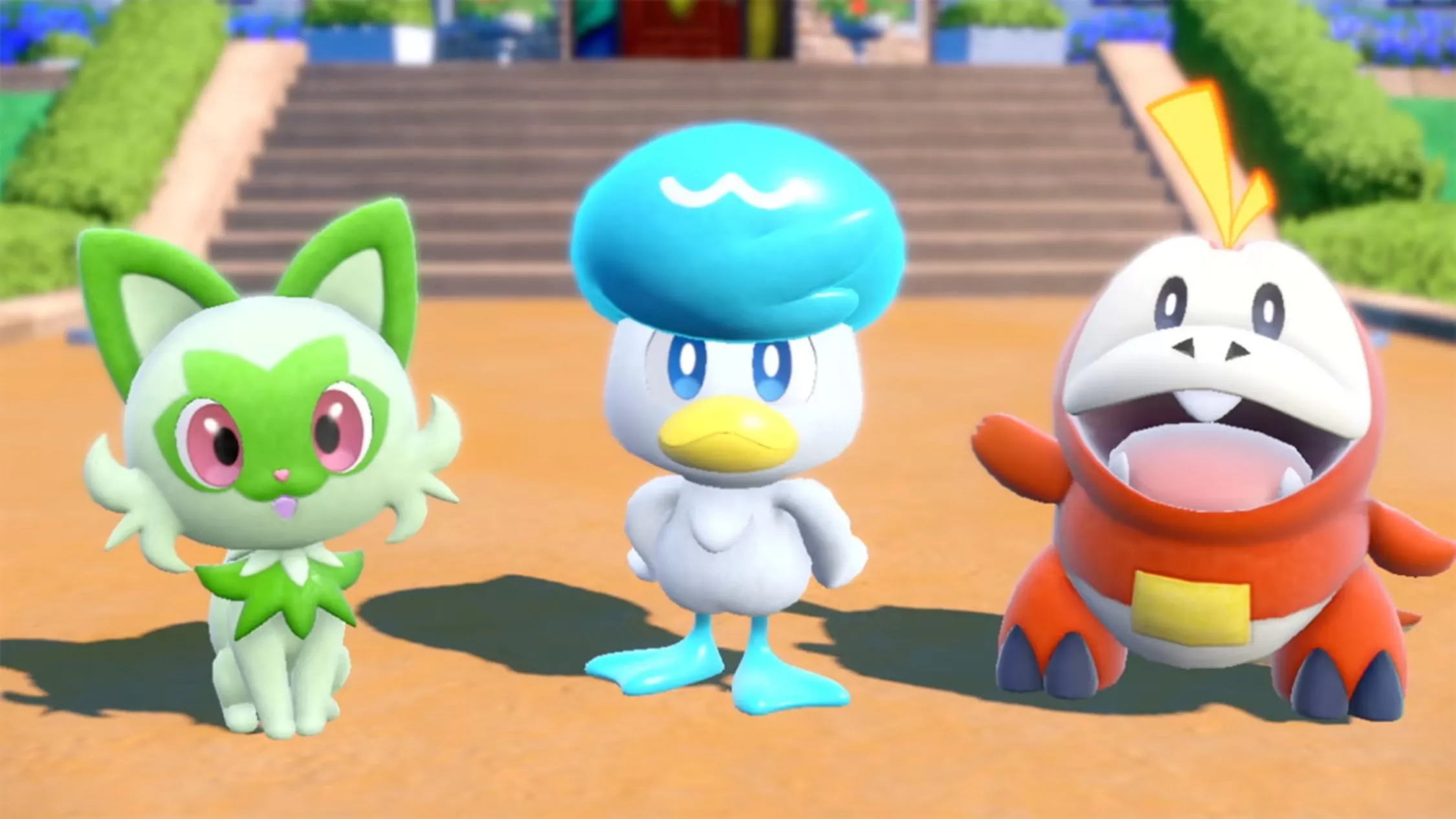 Các Pokémon khởi đầu của Pokémon Scarlet &amp; Violet, game dự kiến nhận bản cập nhật hiệu năng miễn phí trên Nintendo Switch 2.