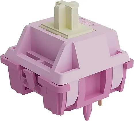 Cận cảnh bộ switch Akko V3 Creamy Purple Pro