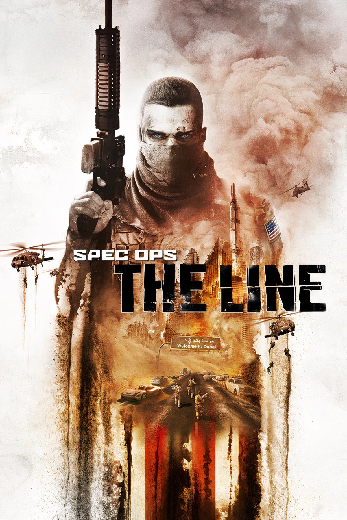 Cảnh tượng trong game Spec Ops: The Line, nổi bật với cốt truyện chiến tranh gây ám ảnh và tranh cãi.