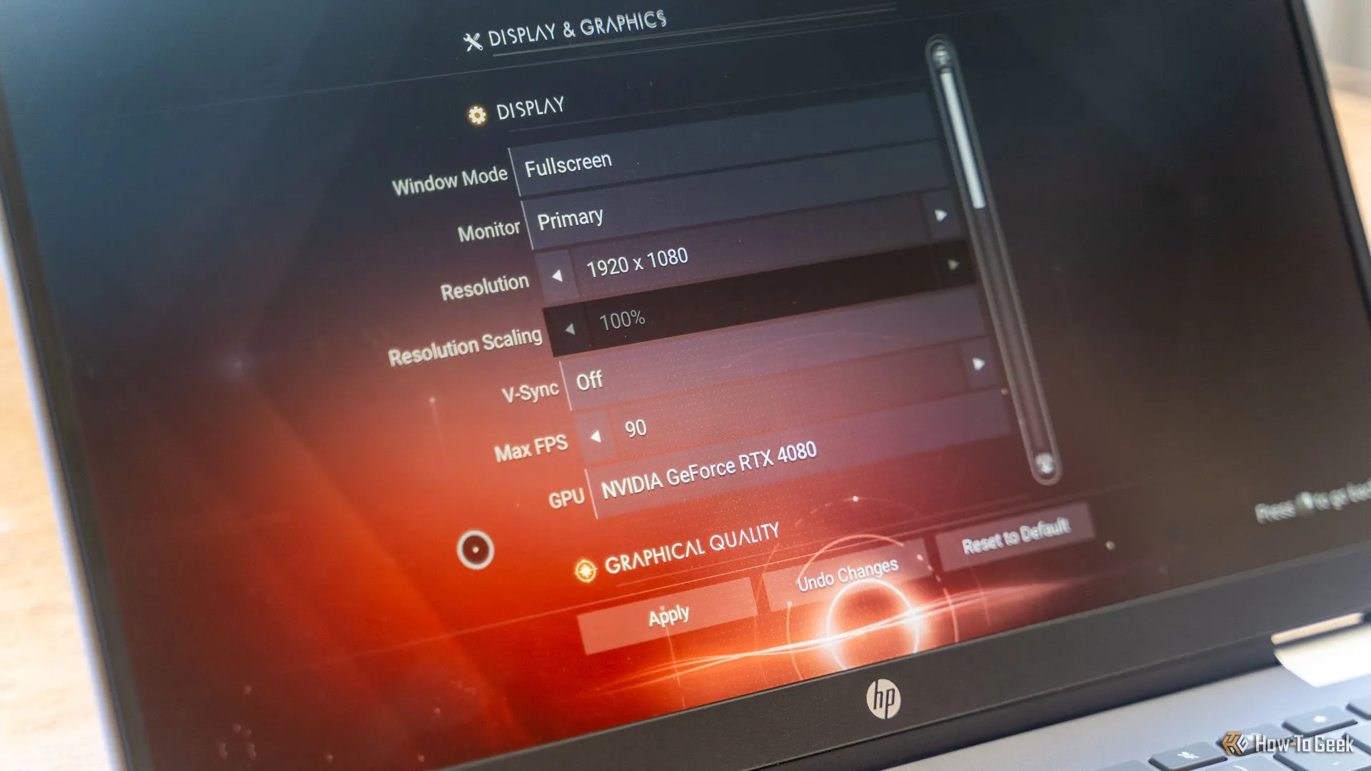 Chromebook Plus hiển thị game No Man's Sky đang chạy qua GeForce NOW