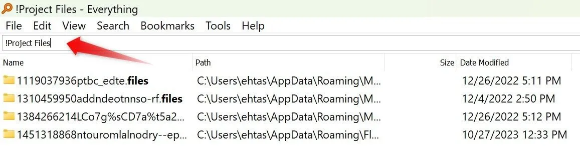 Công cụ Everything tìm kiếm file nhanh chóng trên Windows với các tùy chọn lọc.