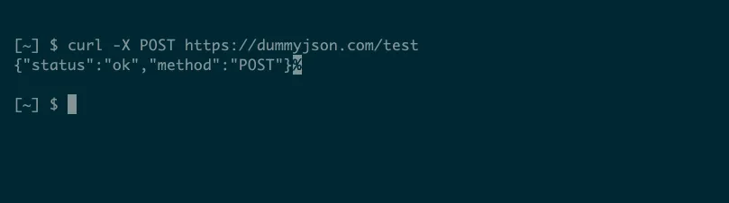 Đầu ra định dạng JSON từ một yêu cầu curl đến dummyjson.com.