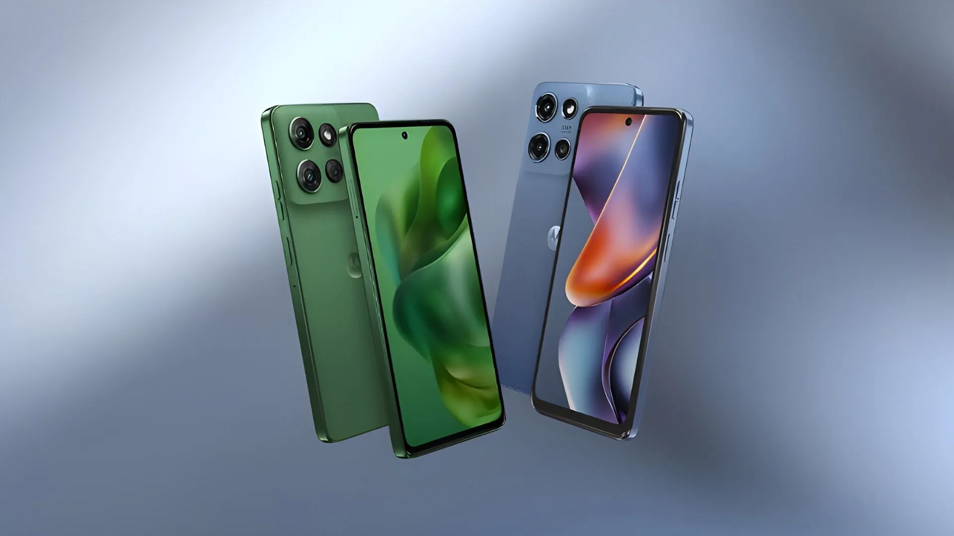 Điện thoại Motorola Moto G 2025 hiển thị màn hình chính với giao diện người dùng.