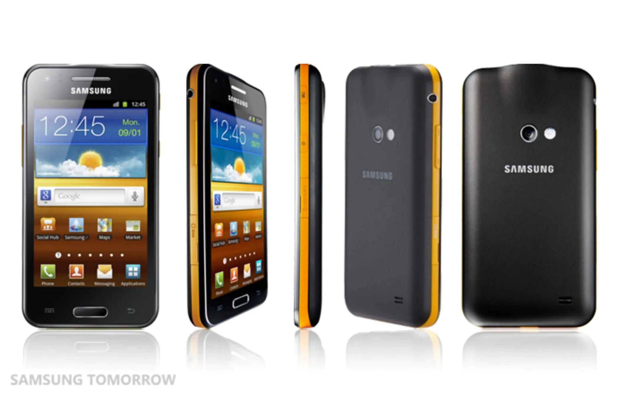 Điện thoại Samsung Galaxy Beam với máy chiếu mini tích hợp ở cạnh trên