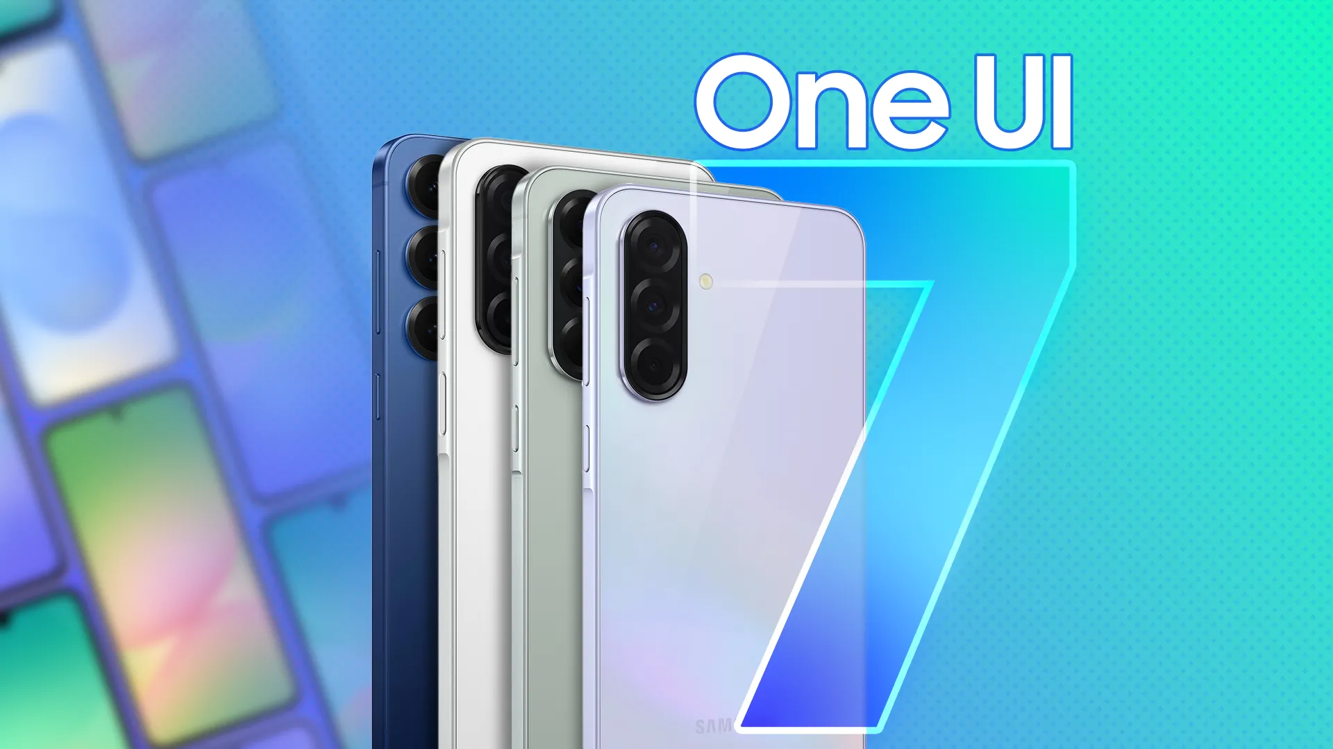 Điện thoại Samsung Galaxy với giao diện One UI 7 hiển thị các ứng dụng quen thuộc