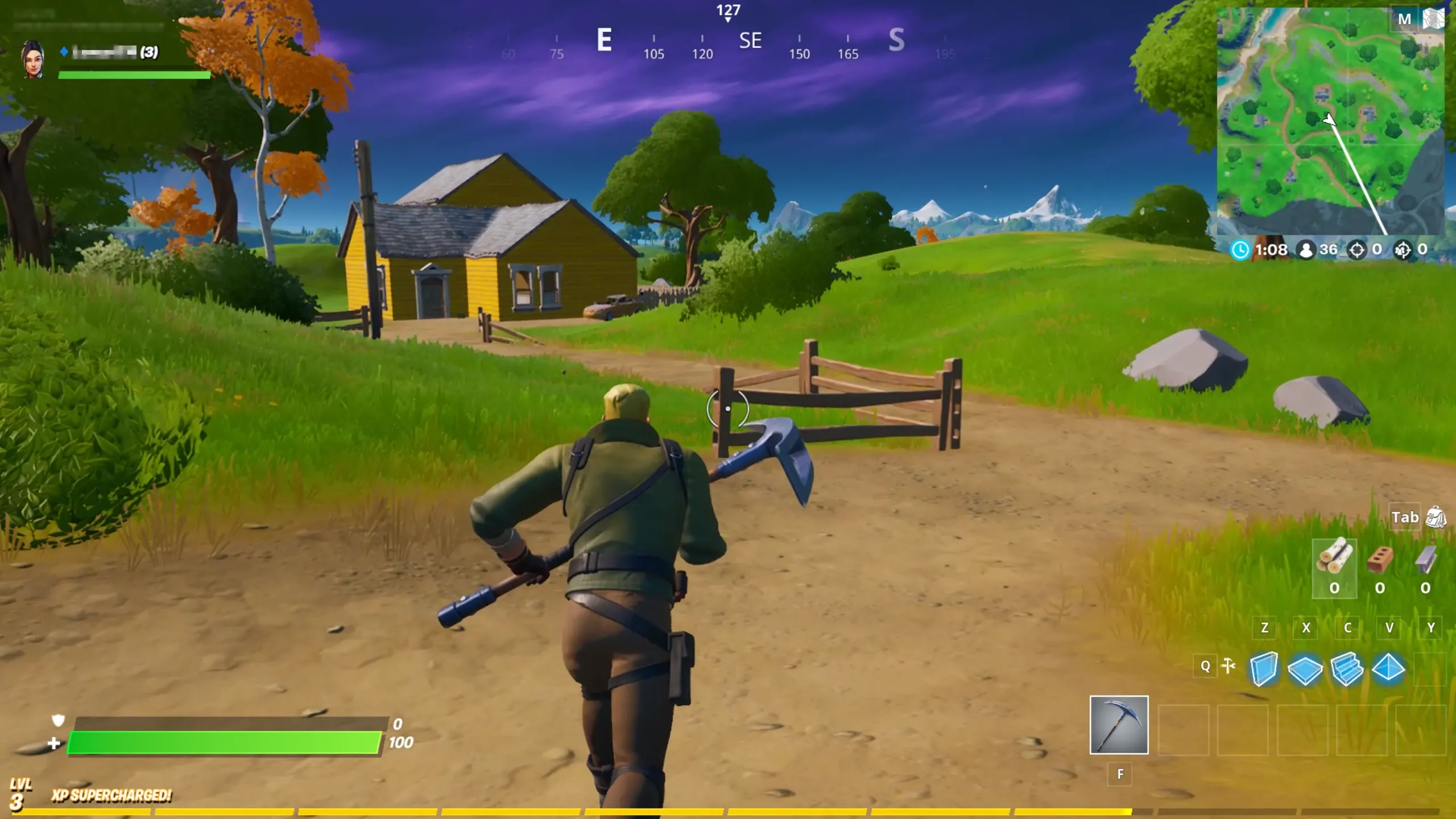 Fortnite đang chạy trên GeForce NOW, minh họa cảnh hành động trong game bắn súng nhiều người chơi