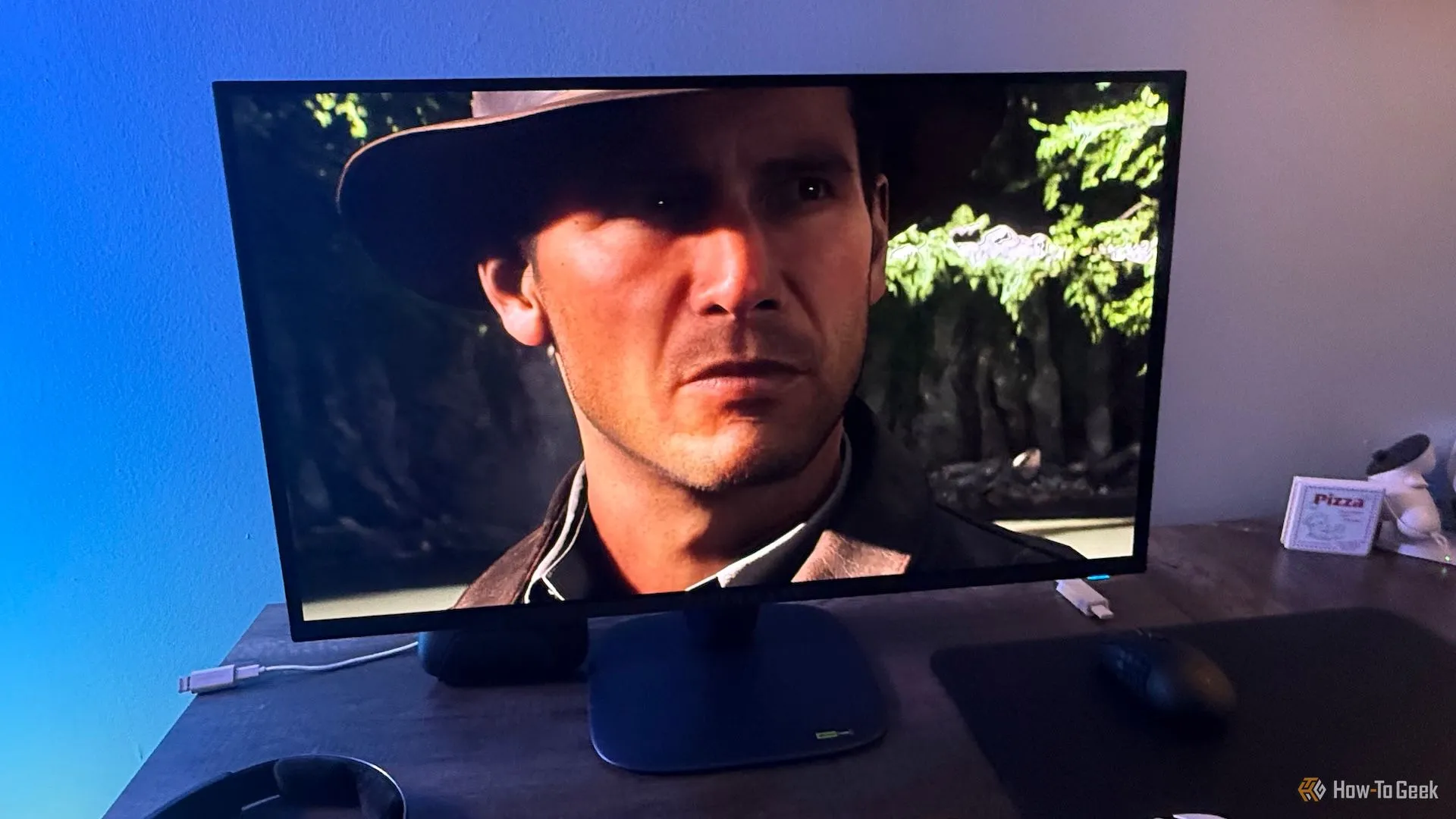 Game Indiana Jones trên màn hình Alienware QD-OLED AW2725Q