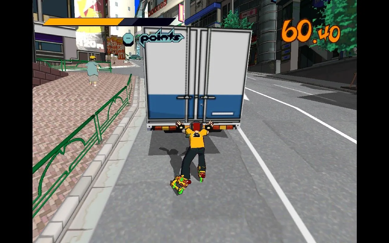 Game Jet Set Radio đang chạy trên Steam Deck với độ phân giải nâng cấp gấp 3 lần