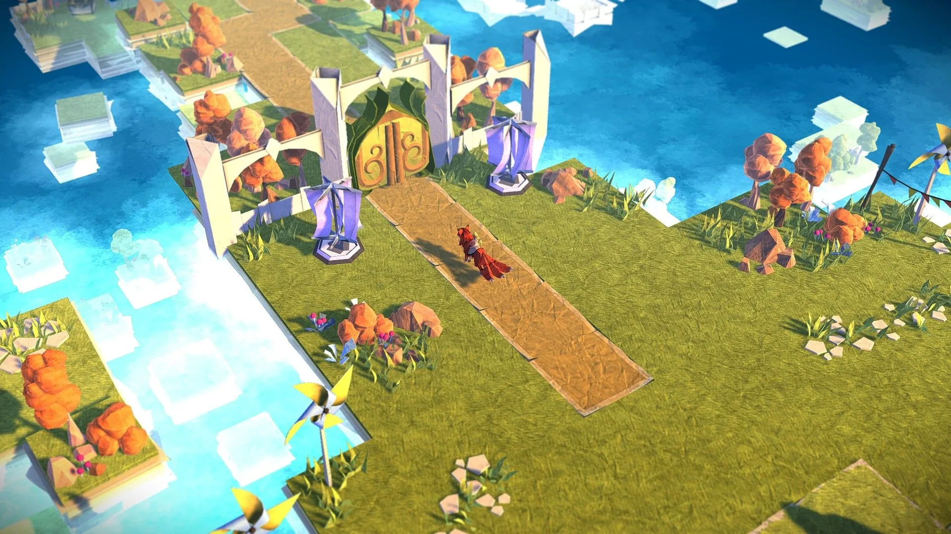 Gameplay của Epistory - Typing Chronicles với thế giới sách truyện giấy gập mở