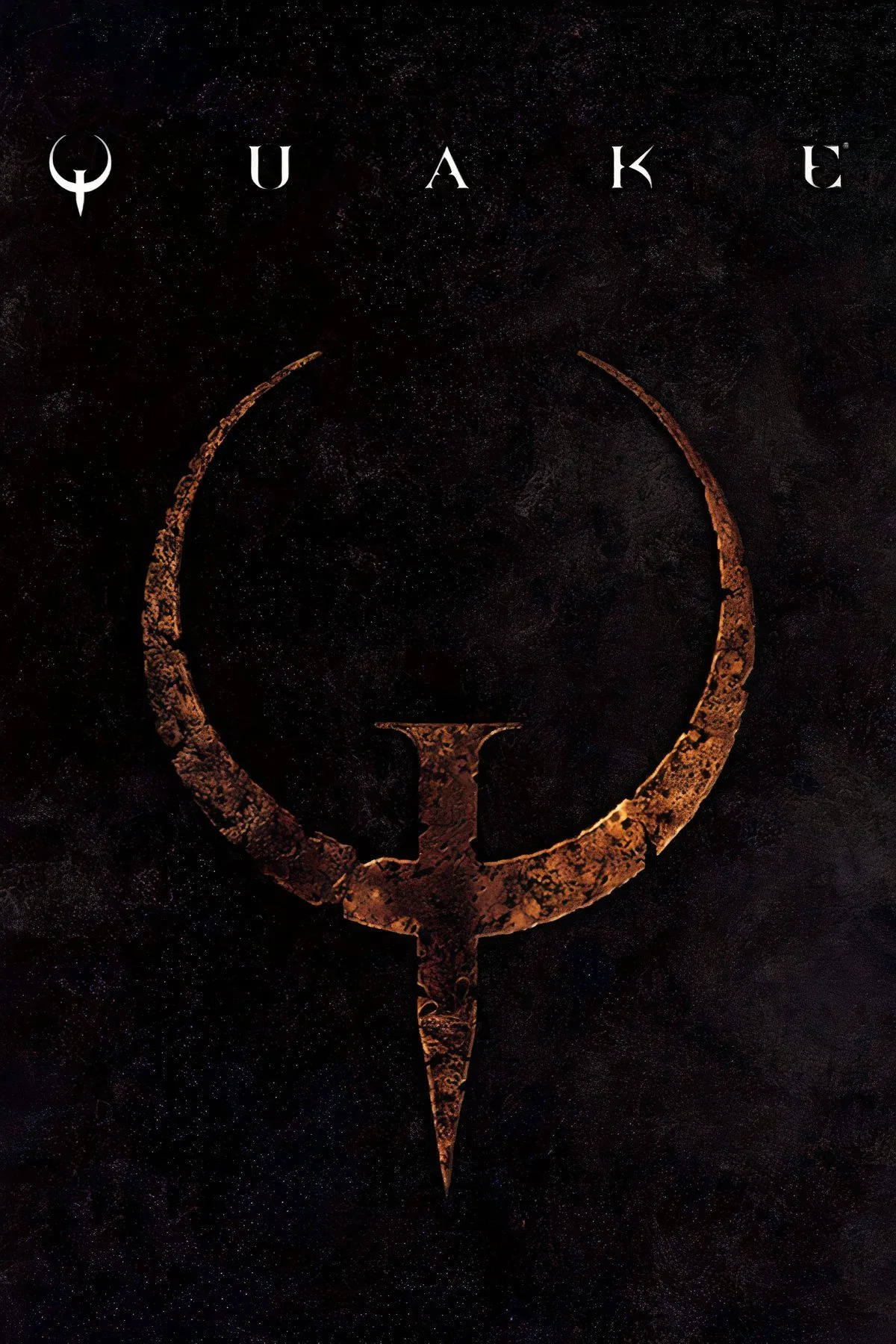 Giao diện game Quake, thể hiện sự tối tăm và huyền bí của thế giới Lovecraftian