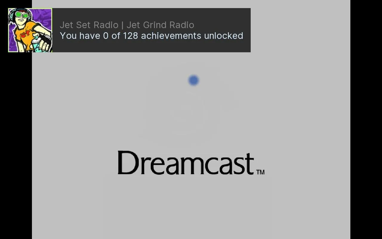 Giao diện RetroAchievements hiển thị thành tích cho game Jet Set Radio trên Dreamcast